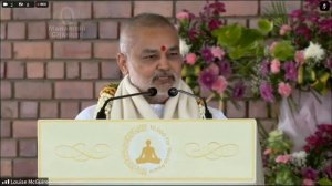 Виступ племінника Махаріші д-ра Гіріш Чандра Варма джи на уродинах Махараджа 10.01.2024