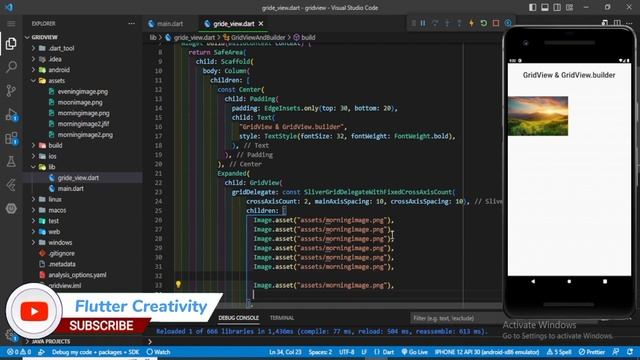 GridView and GridView.builder in Flutter | How to create gridview in flutter