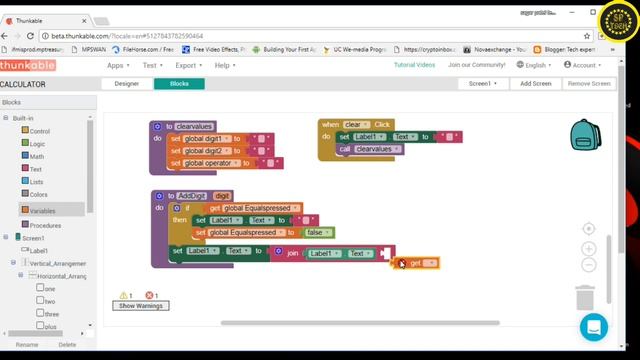 How to make calculator app by thunkable part 2 || смотреть онлайн