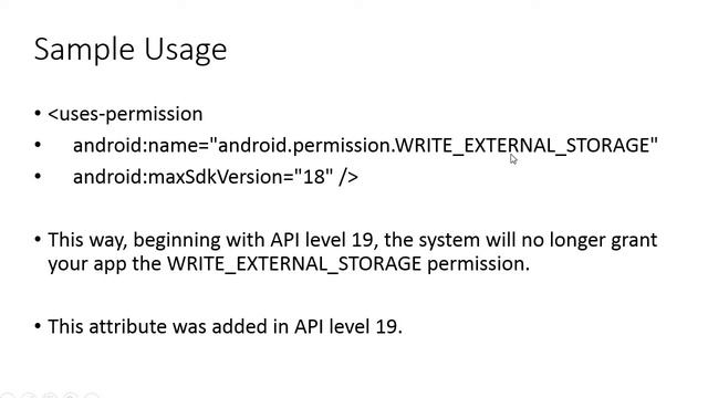uses-permission & uses-sdk [UR] Module 2 Lecture 2 ZE - 237 смотреть онлайн