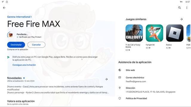 SOLUCIÓN al ERROR DESCARGAR FREE FIRE MAX Cómo ACTUALIZAR FREE FIRE MAX fácil & rápido Android ó iO смотреть онлайн