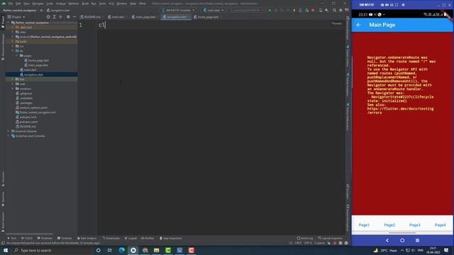 Flutter Nested Navigation