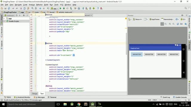 Android Studio Tutorial | Drag and Drop 7 | Arrange Numbers Using Drag and Drop | Design смотреть онлайн
