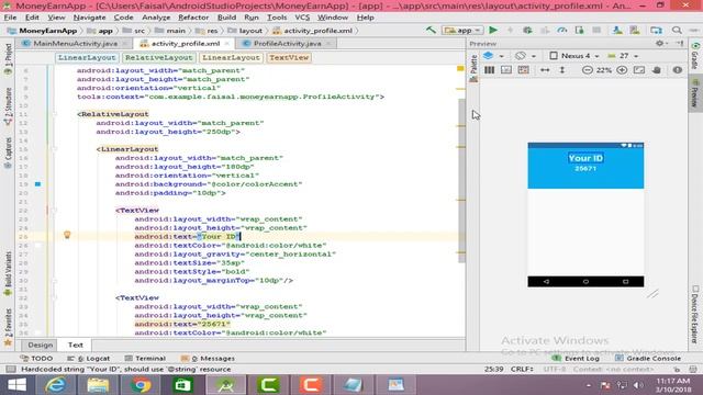 Earning Money App In Android Studio - Part 7 - Profile UI смотреть онлайн