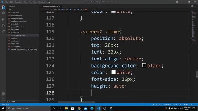 mobile ui design using html css and jquery | web design tutorial