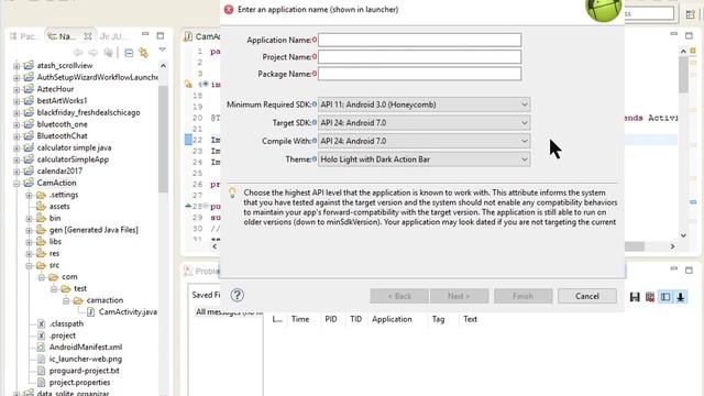 Android Eclipse Tutorial 1. LEARN ANDROID PROGRAMMING IN 24 HRS.