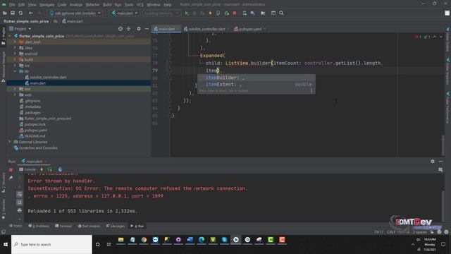Flutter Tutorial - Simple Coin Price Screen