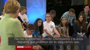 La respuesta de Angela Merkel que hizo llorar a una niña palestina