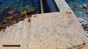АЛУПКА ПЛЯЖ ДЕТСКОГО САНАТОРИЯ ЮЖНОБЕРЕЖНЫЙ. Ранее Лен ГЭС Государственный детский санаторийКРЫМ