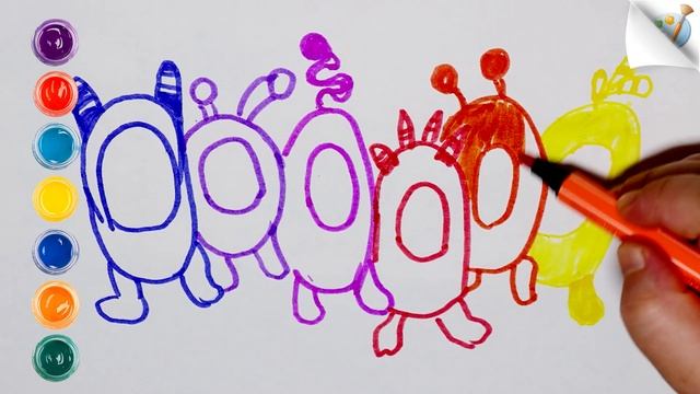 Draw Oddbods for children
