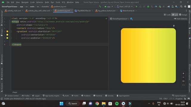Part 2 || Rock Paper Scissor in Android Studio смотреть онлайн