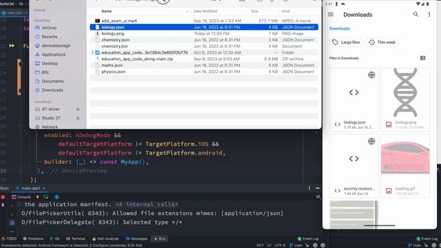 Upload JSON Files Flutter APP | Android Device | Phone смотреть онлайн