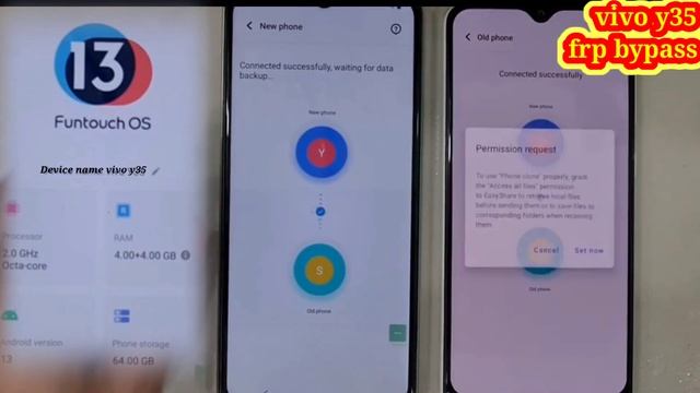 vivo y35 google account remove/ vivo y35 frp bypass / vivo y35 (v2205) frp bypass android 13