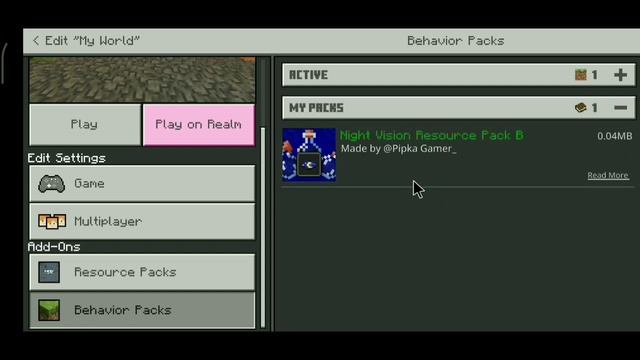 night vision texture pack mcpe 1.19 || Night Vision Use World And Server || 100% || @Pipka_2.0 смотреть онлайн