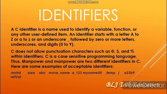 Comment, Whitespaces, Token, Identifiers in C | #IdentifierinCinHindi | #CTokens | #CLanguage