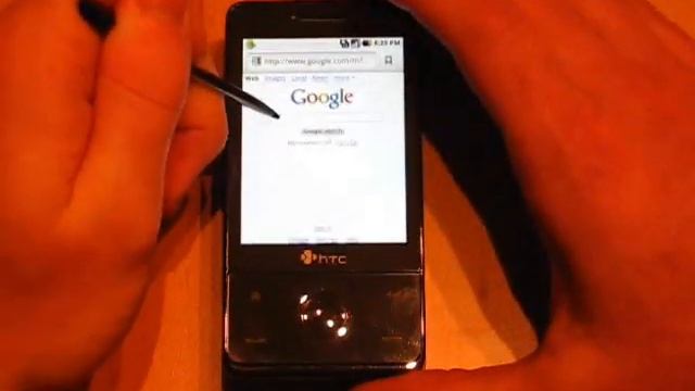 Android 2.0.1 on HTC Touch Pro смотреть онлайн