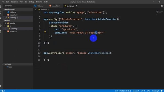 Angularjs Basic Speak khmer Part 9 Routing in angularjs смотреть онлайн