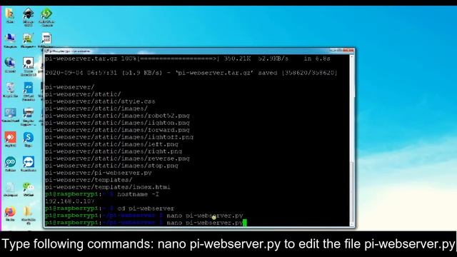 OSOYOO Raspberry Pi V2.0 car lesson 5: Make a simple website server in Pi смотреть онлайн