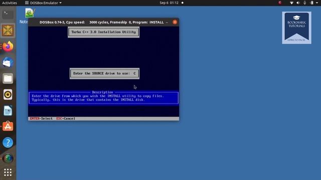 Turbo C++ Installation in Linux using DosBox:Hindi (हिन्दी).