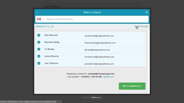 CloudSponge Address Book Widget смотреть онлайн