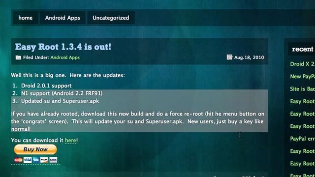 How to get EASY ROOT For your 2.2 Droid, Droid X, Or Droid 2