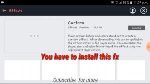 How to make comic effects on Android with kinemaster