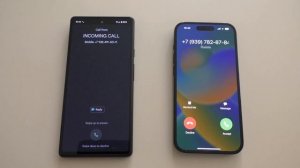 Pixel 6 vs iPhone 14 Pro Incoming Call