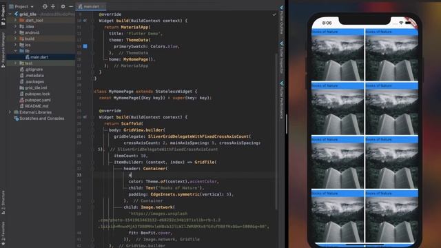 Flutter Widgets | GridTile