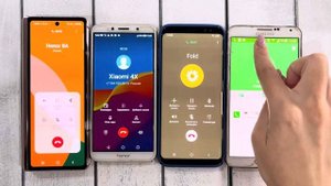 incoming Calls Experiment Honor8A vs Honor 10 & Samsung Z Fold3 & S8 & Not3