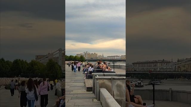 Крымская набережная фонтан Музеон Москва, липовая аллея, крымский мост   #мисхорскаягавань #searuss