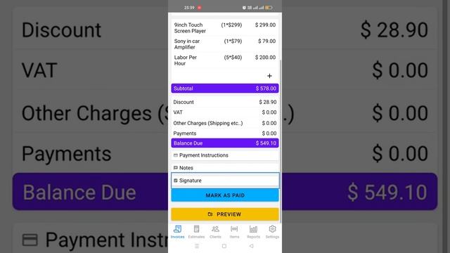 Invoice Maker |Estimate Generator Android app for SMB/Freelancers смотреть онлайн