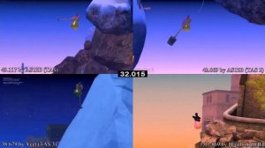 Getting Over It - Old and New TAS vs WR (Side by Side)