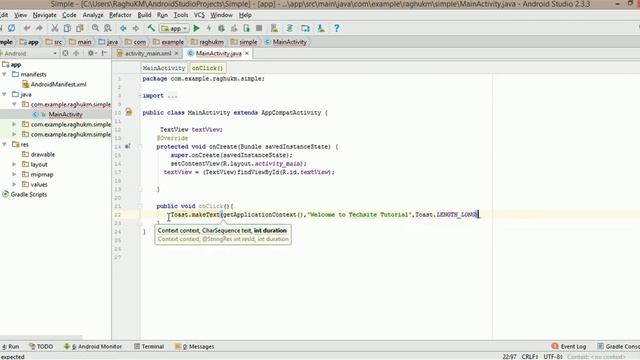 Android studio learn in Kannada|| Lesson 5