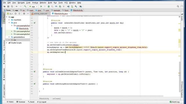 Android use of Keyboards, Input Controls, Alerts, and Pickers (Date Picker). смотреть онлайн