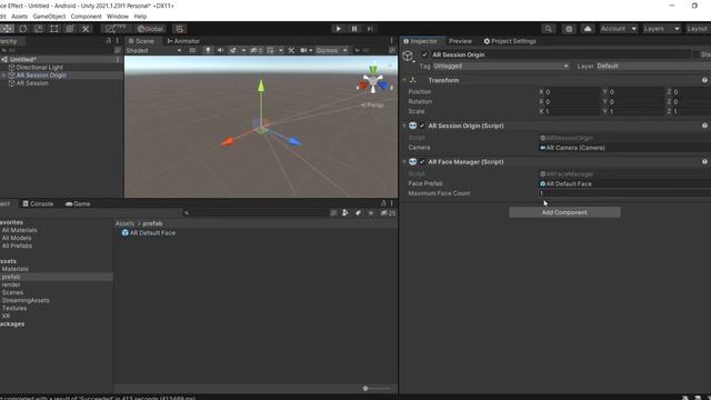 AR Foundation Unity : fix black screen error and front camera error on face tracking смотреть онлайн