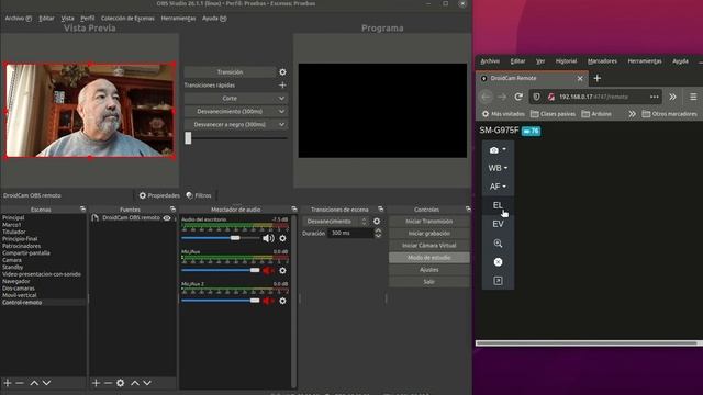 V3: Control remoto con DroidCam OBS