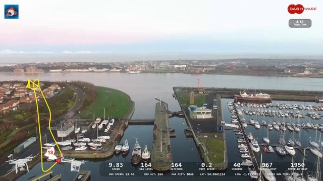 Litchi Mission first flight Chirton dene park North Shields смотреть онлайн