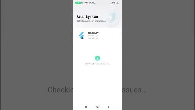 How to install TakeAway test APK in an Android Mobile