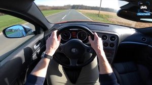 Alfa Romeo 159 SW 3.2 V6 REVIEW on AUTOBAHN [NO SPEED LIMIT] by AutoTopNL