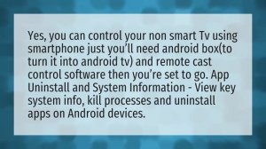 Can you use a remote app on a non smart TV?