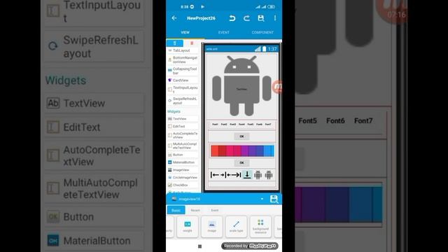 دورة برمجة تطبيق للتعديل على الصور الدرس التاسع التحكم في موقع Text view الجزء الاول смотреть онлайн