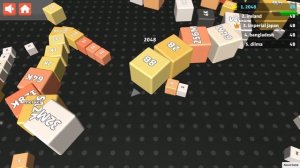 Cubes 2048.io Game 🎲 I was able to score 128 Trillion 🎲 CUBES SNAKE 2048.io Gameplay