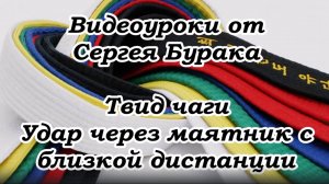 Видеоуроки от Сергея Бурака. Твид чаги. Удар через маятник с близкой дистанции.