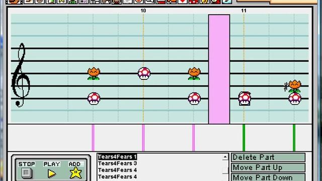 Mad World by Tears For Fears on Mario Paint Composer смотреть онлайн