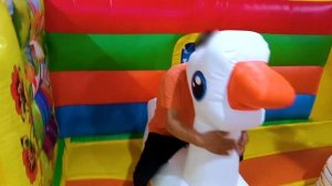 Коммерческий надувной батут с горкой «Добрая русская сказка 2», 8x4x5 м