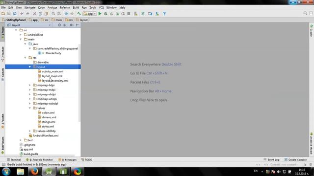 Using Sliding Up Panel library in Andrid Studio смотреть онлайн