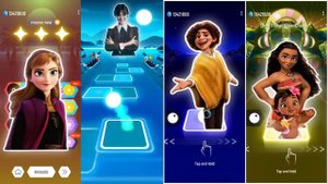 Moana How Far I'll Go vs Encanto Isabela vs Kristoff vs Wednesday Addams-Frozen Anna- Tiles Hop EDM