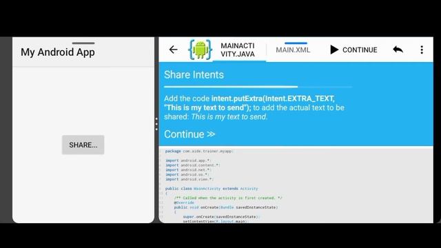 AIDE Tutorial - Android App (Share Intents) смотреть онлайн