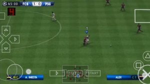 PES 14 PSP EMULADOR PARÁ ANDROID  BARCELONA VRS PSG 😮