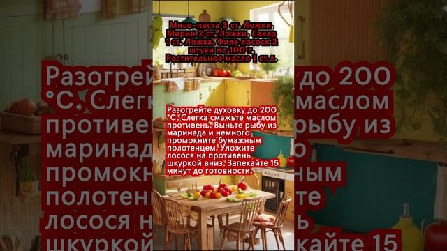 Запечённый лосось по-японски